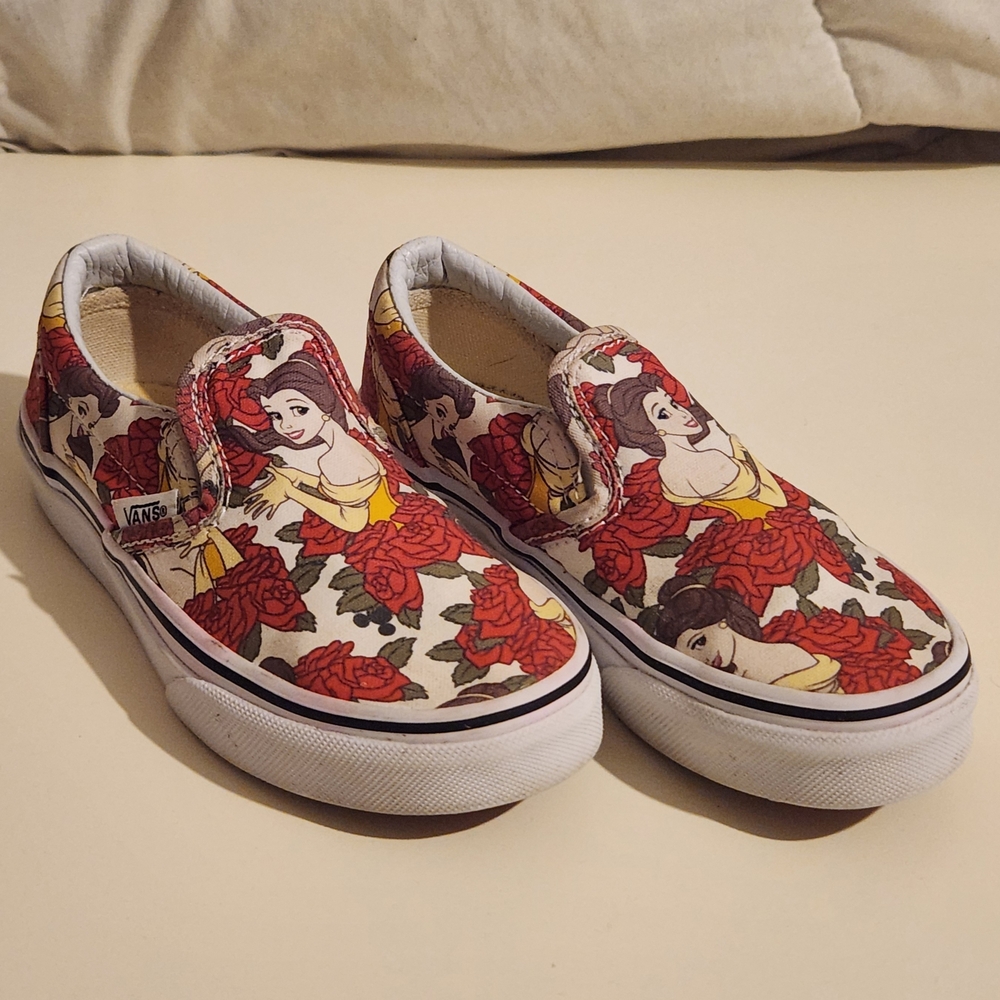 Vans Kids Slip-On Shoes - Red and White